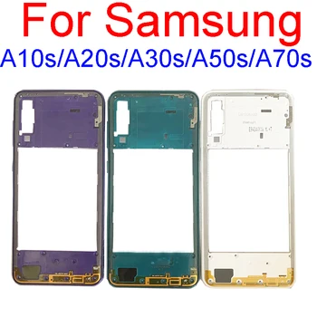 עבור Samsung Galaxy A10s A20s A30s A50s A70s התיכון מסגרת A107 A207 A307 A507 A707 התיכון מסגרת לוח התיכון הצלחת לתקן חלקים