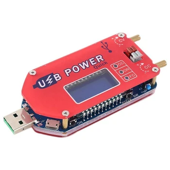 USB באק להגביר מתח, ממיר, 15W LCD להגביר אספקת חשמל מודול תמיכה מהירה-אחראי על QC 2.0, QC 3.0, FCP