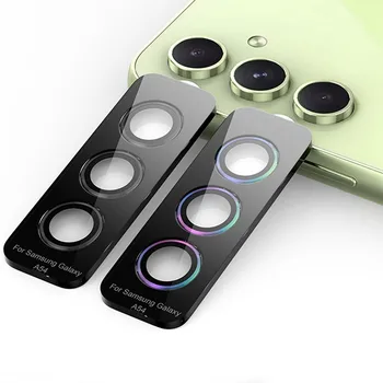 9D מעוקל מצלמה מגן זכוכית Samung A54 5G מקרה Matel טבעת עדשת כיסוי עבור Samsung Galaxy A14 A34 A54 A24 A54 5G A34 5G
