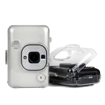 גביש שקוף PVC מקרה מגן מגן מצלמה מיידית שקית אחסון לכסות על Fujifilm Instax mini Liplay