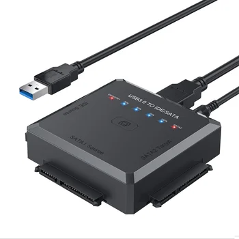 SATA to USB מתאם USB 3.0 ל-IDE/SATA 3 כבל ממיר תמורת 2.5 3.5 דיסק קשיח SSD כונן הדיסק הקשיח למתאם-תקע אמריקאי