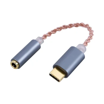 HIFI DAC אוזניות מגבר USB Type C אוזניות 3.5 מ 