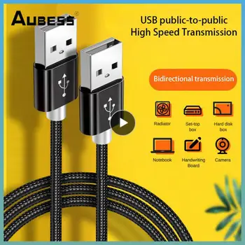 1 יח ' ל-USB כבל מאריך USB A זכר זכר USB 3.0 2.0 ב-Extender רדיאטור הדיסק הקשיח תיבת הטלוויזיה USB העברת כבל נתונים