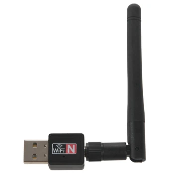 חדש מיני מתאם Wifi Usb 150Mbps 2Db Wifi Dongle Mt7601 Wi-Fi, מקלט אלחוטי כרטיס רשת 802.11 B/N/G במהירות גבוהה Wifi Ethern