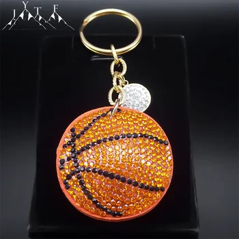 קריסטל כדורסל מחזיק מפתחות סגסוגת בייסבול כדור טניס רוגבי פוטבול אמריקאי מזכרת מחזיקי מפתחות שקית אביזרים תכשיטים K97