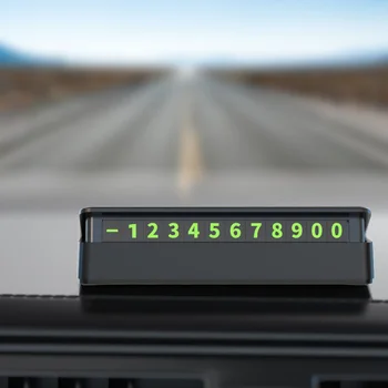 1PCS זמני חניה מספר כרטיס המכונית יכול להסתיר את מספר הטלפון של כרטיס הרכב עיצוב פנים רכב אספקה
