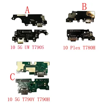1Pcs USB יציאת טעינה טעינת מחבר עגינה לוח החיבורים להגמיש כבלים עבור TCL 10 5G UW T790 T790S Plex T780 T780H T790Y T790H